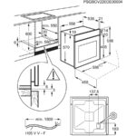 AEG BPE53516AB – Backofen, 65 l, Energieeffizienzklasse A+, Pyrolyse – Bild 3