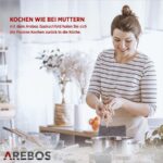 Arebos 5 Flammen Erdgas Propangas – Gasherd, 5 Kochzonen – Bild 3