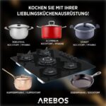 Arebos 5 Flammen Erdgas Propangas – Gasherd, 5 Kochzonen – Bild 5