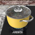 Arebos 5 Flammen Erdgas Propangas – Gasherd, 5 Kochzonen – Bild 6