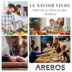 Arebos 5 Flammen Erdgas Propangas – Gasherd, 5 Kochzonen – Bild 8
