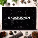 Arebos | 8700 W | 5 Kochzonen | 77 cm | autark | – Glaskeramik-Kochfeld, 5 Kochzonen, 77 cm – Bild 4