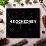 Arebos ® autark 59 cm – Glaskeramik-Kochfeld, 4 Kochzonen, 52 cm – Bild 4