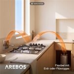 Arebos | inkl. Topfträger & Zündsicherung | Autark Gasherd – Gasherd Edelstahl, 4 Kochzonen – Bild 10