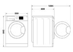 Bauknecht B6R 88E SILENCE DE – Waschmaschine, 8 kg, 1351 U/min, Energieeffizienzklasse A – Bild 9