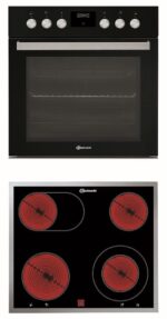 Bauknecht HEKO BLACK 500 P – Einbauherdset, 65 l, 4 Kochzonen, Energieeffizienzklasse A+ – Bild 4