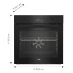 Beko BBIE17300B – Einbau-Backofen, 72 l, Energieeffizienzklasse A – Bild 3