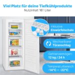 Bomann GS 7362 – Gefrierschrank, 161 l, Energieeffizienzklasse C, No Frost – Bild 4