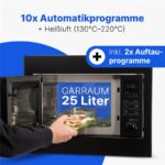 Bomann MWG 2216 H EB – Mikrowelle, 25 l, 900 W, mit Grill – Bild 5