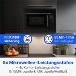 Bomann MWG 2216 H EB – Mikrowelle, 25 l, 900 W, mit Grill – Bild 7