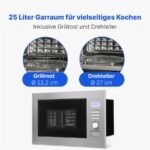Bomann MWG 3001 H EB 25L RAHMENLOS – Mikrowelle, 25 l, 900 W, mit Grill – Bild 6