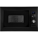 Bomann MWG 3001 H EB SCHWARZ 25L – Mikrowelle im rahmenlosen Design, 25 l, 900 W, mit Grill