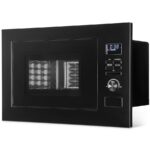 Bomann MWG 3001 H EB SCHWARZ 25L – Mikrowelle im rahmenlosen Design, 25 l, 900 W, mit Grill – Bild 2