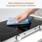 Bomann PC-DKP 1211 INFRAROT-DOPPELKOCHPLATTE 2800W Elektrokochzone – Glaskeramik-Kochfeld, 2 Kochzonen, 66 cm, 2800 W – Bild 7