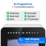 Bomann TSG 5702 – Tischgeschirrspüler, 3 Maßgedecke, Energieeffizienzklasse C, 43 cm – Bild 3