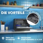 Bomann TSG 7405 – Tischgeschirrspüler, 6 Maßgedecke, Energieeffizienzklasse D, 55 cm – Bild 5