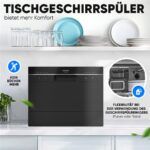 Bomann TSG 7405 – Tischgeschirrspüler, 6 Maßgedecke, Energieeffizienzklasse D, 55 cm – Bild 7