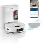 Bosch BCRD2W Spotless Advanced+ – Saugroboter mit Wischfunktion, bis 160 min Laufzeit, Lasernavigation