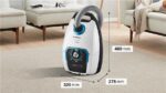 Bosch BGB75XSIL Serie 8 ProSilence – Staubsauger, 650 W, 5 l Staubbehälter – Bild 6