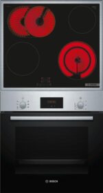 Bosch HBD231VR61 Serie 2/Serie 4 – Backofenset, 66 l, 1 Kochzonen, Energieeffizienzklasse A