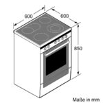 Bosch HKA 090220 – Standherd, 66 l, 4 Kochzonen, Energieeffizienzklasse A – Bild 6