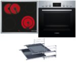 Bosch HND211RS63 Serie 4/Serie 2 – Einbauherdset, 66 l, 4 Kochzonen, Energieeffizienzklasse A