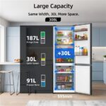 CHiQ CBM310NGC Ultrasquiet 161 kWh/Jahr – Kühl-Gefrier-Kombination, 308 l, Energieeffizienzklasse C, No Frost – Bild 4