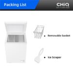 CHiQ CCF146DWE – Gefriertruhe, 146 l, Energieeffizienzklasse E – Bild 8