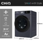 CHiQ CFL90-14586IM3XA Space Pro – Waschmaschine, 8 kg, 1400 U/min, Energieeffizienzklasse A – Bild 2