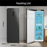 CHiQ CSD206NEID – Gefrierschrank, 206 l, Energieeffizienzklasse D, No Frost – Bild 2