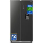CHiQ CSS530NGDE Touch Bedienung und Wasserspender – Side-by-Side-Kühlschrank, 525 l, Energieeffizienzklasse E, No Frost