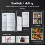 CHiQ CSS530NGDE Touch Bedienung und Wasserspender – Side-by-Side-Kühlschrank, 525 l, Energieeffizienzklasse E, No Frost – Bild 6