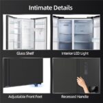 CHiQ CSS530NGDE Touch Bedienung und Wasserspender – Side-by-Side-Kühlschrank, 525 l, Energieeffizienzklasse E, No Frost – Bild 7