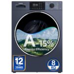 CHiQ CW8728X Pure Flat Design – Waschmaschine, 8 kg, 1400 U/min, Energieeffizienzklasse A