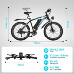 Colorway BK15M All Terrain Bike – E-Bike (All Terrain Bike), 250 W, 48 V / 15 Ah (720 Wh), bis 100 km Reichweite – Bild 8