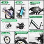 Colorway BK8SL Urbanbike – E-Bike (Urbanbike), 250 W, 36 V / 12 Ah (432 Wh), bis 100 km Reichweite – Bild 2