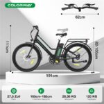 Colorway BK8SL Urbanbike – E-Bike (Urbanbike), 250 W, 36 V / 12 Ah (432 Wh), bis 100 km Reichweite – Bild 9