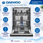 Daewoo DBFS33N49E61-DE DBFS33N49E61-DE – Geschirrspüler, 16 Maßgedecke, Energieeffizienzklasse E, 60 cm – Bild 5