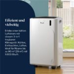Delonghi Pinguino PAC EM90K.1 Silent Weiß/Schwarz – Mobiles Klimagerät, 9800 BTU/h, bis 29 m², Energieeffizienzklasse A – Bild 2