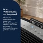 Delonghi Pinguino PAC EM90K.1 Silent Weiß/Schwarz – Mobiles Klimagerät, 9800 BTU/h, bis 29 m², Energieeffizienzklasse A – Bild 4