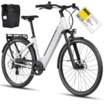 Deruiz 28 Zoll City E Bike 644Wh-Akku Maximal 161km Damen/Herren – E-Bike (Urbanbike), 250 W, 48 V / 13,4 Ah (644 Wh), bis 161 km Reichweite