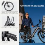 Deruiz Quartz 28 Zoll City Fahrrad 644 Wh Citybike – E-Bike (Citybike), 250 W, 48 V / 13,4 Ah (644 Wh), bis 120 km Reichweite – Bild 9