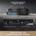 Dreame Aqua10 Ultra Roller Complete Black – Saugroboter mit Wischfunktion, bis 175 min Laufzeit, Lasernavigation – Bild 6