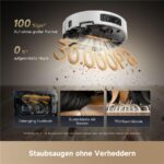 Dreame Aqua10 Ultra Roller Complete White – Saugroboter mit Wischfunktion, bis 175 min Laufzeit, Lasernavigation – Bild 12