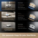 Dreame Matrix10 Pro White – Saugroboter mit Wischfunktion, bis 261 min Laufzeit, Lasernavigation – Bild 7
