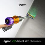 Dyson V12 DetectTM Slim Absolute kabelloser – Akku-Staubsauger, 545 W, 0,35 l Staubbehälter, bis 60 min Laufzeit – Bild 2