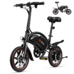 Dyu D3S 36V Klapprad Kompakt-/Faltrad – E-Bike (Faltrad), 250 W, 36 V / 10 Ah (360 Wh), bis 40 km Reichweite – Bild 2
