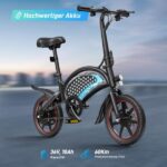Dyu D3S 36V Klapprad Kompakt-/Faltrad – E-Bike (Faltrad), 250 W, 36 V / 10 Ah (360 Wh), bis 40 km Reichweite – Bild 5