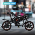 Dyu D3S 36V Klapprad Kompakt-/Faltrad – E-Bike (Faltrad), 250 W, 36 V / 10 Ah (360 Wh), bis 40 km Reichweite – Bild 7