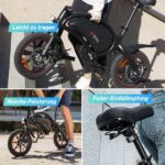 Dyu D3S 36V Klapprad Kompakt-/Faltrad – E-Bike (Faltrad), 250 W, 36 V / 10 Ah (360 Wh), bis 40 km Reichweite – Bild 8
